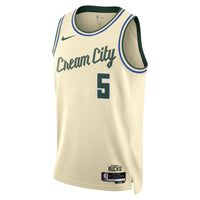 Milwaukee Bucks Nike 2025/26 City Edition Swingman Jersey - Cream - Gary Trent Jr. -
