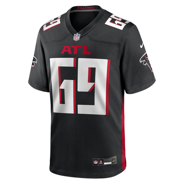 Atlanta Falcons Jack Nelson Nike Black Team Game Jersey