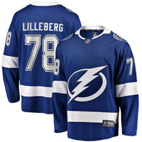 Tampa Bay Lightning Emil Lilleberg Fanatics Blue Home Premier Breakaway Player Jersey