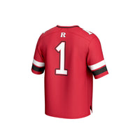 #1 Rutgers Scarlet Knights GameDay Greats Lightweight Collegiate Football Fashion Jersey - Scarlet