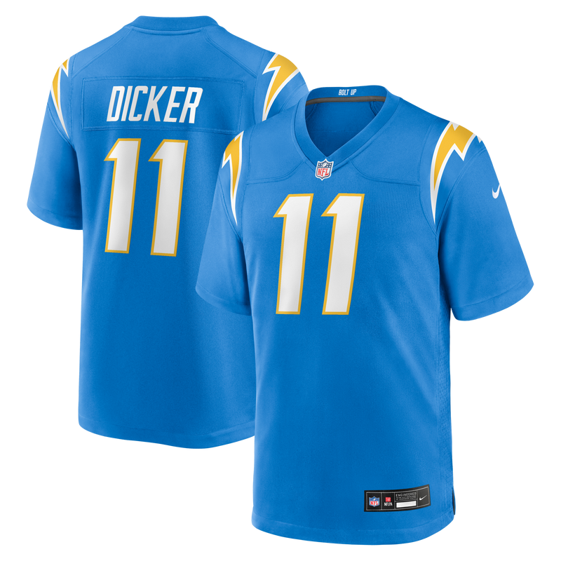Los Angeles Chargers Cameron Dicker Nike Powder Blue Game Jersey
