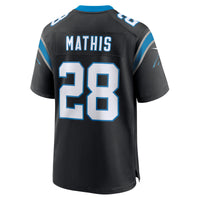 Carolina Panthers Damarri Mathis Nike Black Team Game Jersey