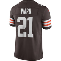 Cleveland Browns Denzel Ward Nike Brown Vapor Limited Jersey