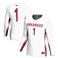 #1 Arkansas Razorbacks GameDay Greats Lightweight Volleyball Jersey - White