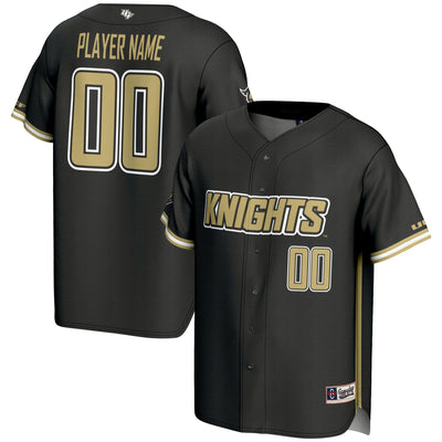 UCF Knights GameDay Greats NIL Pick-A-Player Lightweight Baseball Jersey - Black