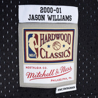 Sacramento Kings Mitchell & Ness Jason Williams 2000 Split Swingman Jersey - Black/Purple