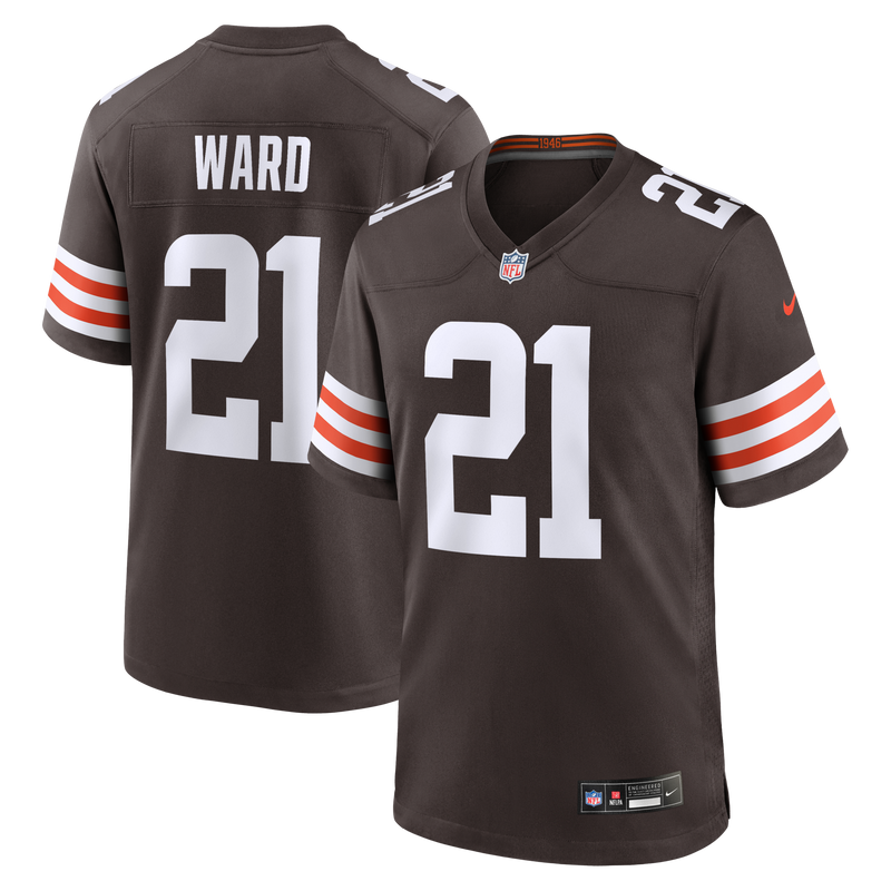 Cleveland Browns Denzel Ward Nike Brown Player Game Jersey