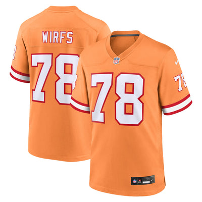 Tampa Bay Buccaneers Tristan Wirfs Nike Orange Alternate Game Jersey