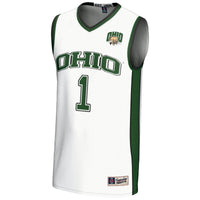 #1 Ohio Bobcats GameDay Greats Lightweight Basketball Jersey - White