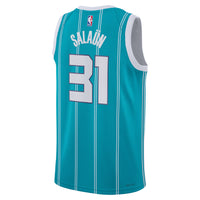 Charlotte Hornets Jordan Brand Icon Edition Swingman Jersey - Teal - Tidjane Salaün