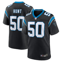 Carolina Panthers Robert Hunt Nike Black Game Jersey