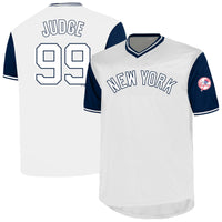 New York Yankees Aaron Judge Profile White Big & Tall Name & Number Jersey