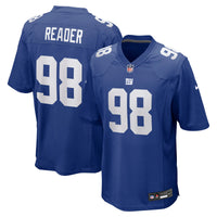 New York Giants D.J. Reader Nike Royal Game Jersey