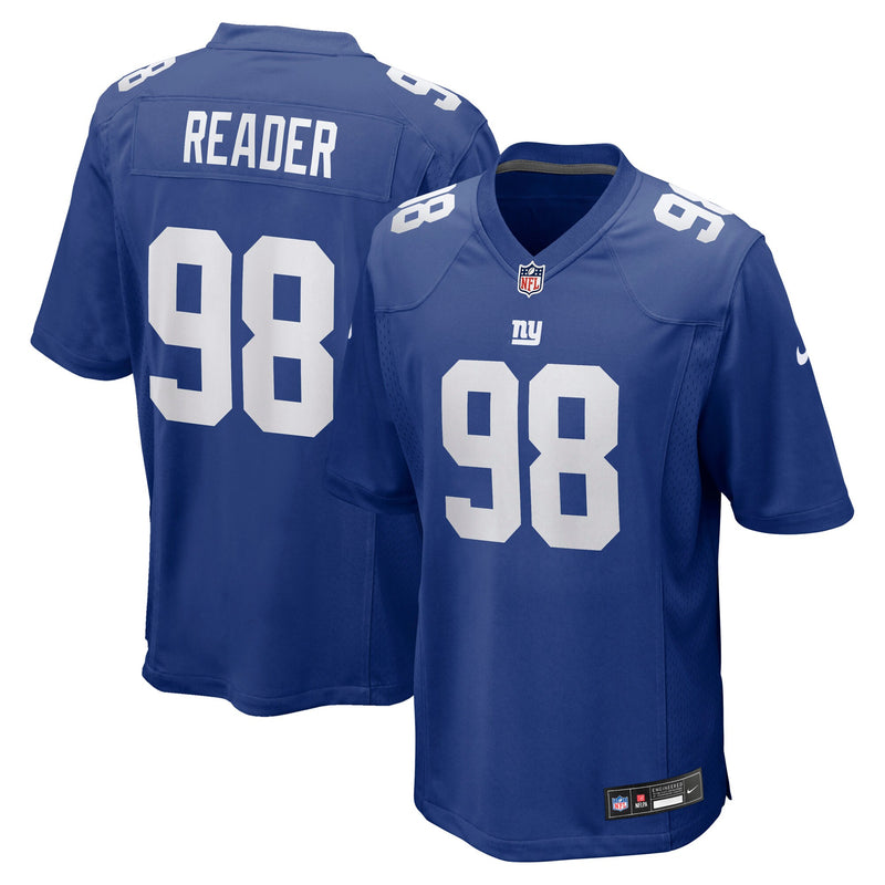 New York Giants D.J. Reader Nike Royal Game Jersey