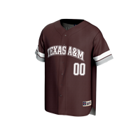 Texas A&M Aggies GameDay Greats NIL Pick-A-Player Lightweight Baseball Jersey - Maroon