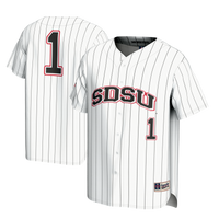 #1 San Diego State Aztecs GameDay Greats Lightweight Baseball Fashion Jersey - White