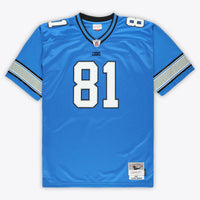 Detroit Lions Calvin Johnson Mitchell & Ness Blue Big & Tall 2007 Legacy Retired Player Jersey