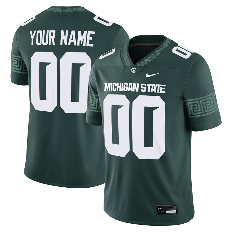Michigan State Spartans Nike Custom Football Game Jersey - Green