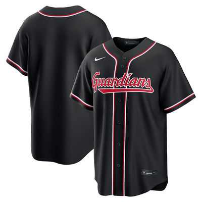 Cleveland Guardians Nike Fashion Replica Black Out Jersey