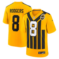 Pittsburgh Steelers Aaron Rodgers Nike Gold Alternate 1933 Throwback Game Jersey