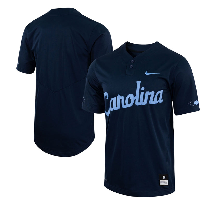 Nike Navy North Carolina Tar Heels Two-Button Replica Baseball Jersey