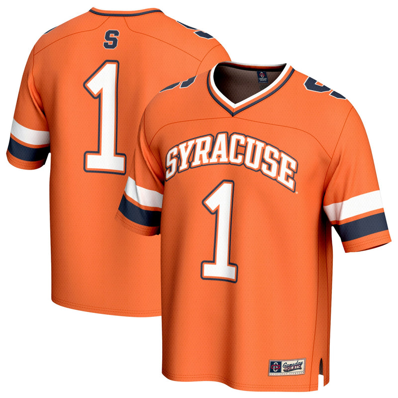 #1 Syracuse Orange GameDay Greats Lightweight Collegiate Football Fashion Jersey - Orange