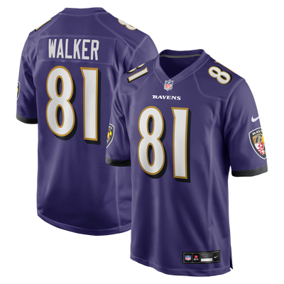 Baltimore Ravens Devontez Walker Nike Purple Team Game Jersey