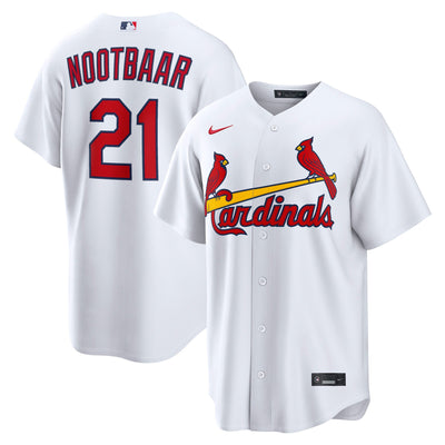 St. Louis Cardinals Lars Nootbaar Nike White Home Replica Jersey