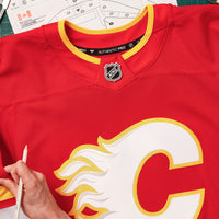 Calgary Flames Fanatics Red Home Authentic Pro Custom Jersey