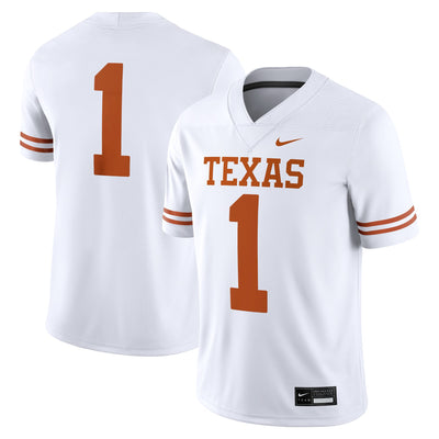 #1 Texas Longhorns Nike Game Jersey - White