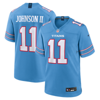 Tennessee Titans Jermaine Johnson II Nike Light Blue Team Game Jersey