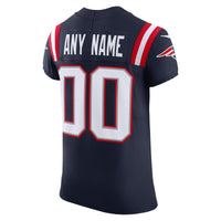 New England Patriots Nike Navy Vapor F.U.S.E. Elite Custom Jersey