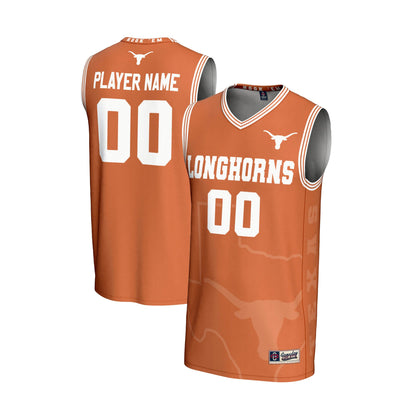 Texas Longhorns GameDay Greats NIL Pick-A-Player Basketball Icon Print Lightweight Jersey - Texas Orange