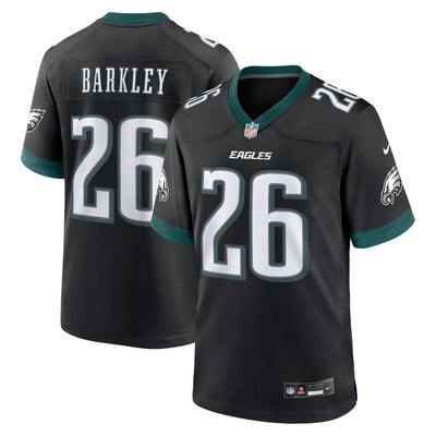 Philadelphia Eagles Saquon Barkley Nike Black Alternate Game Jersey