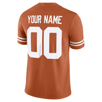 Texas Longhorns Nike Custom Football Game Jersey - Texas Orange