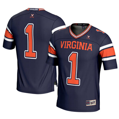 #1 Virginia Cavaliers GameDay Greats Football Jersey – Navy
