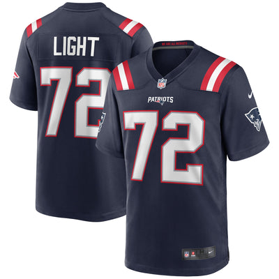 New England Patriots Matt Light Nike Navy Game Retired Player Jersey