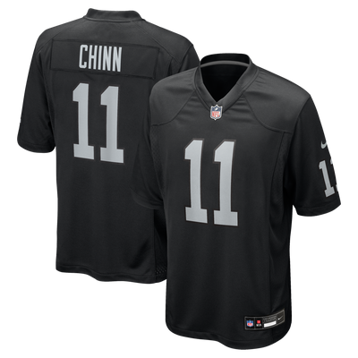 Las Vegas Raiders Jeremy Chinn Nike Black Team Game Jersey