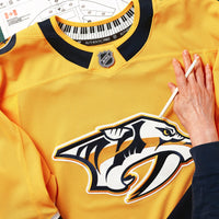 Nashville Predators Fanatics Yellow Home Authentic Pro Jersey