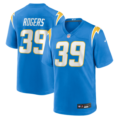 Los Angeles Chargers Eric Rogers Nike Powder Blue Team Game Jersey
