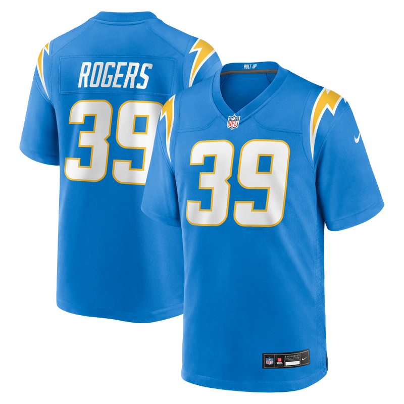 Los Angeles Chargers Eric Rogers Nike Powder Blue Team Game Jersey