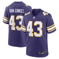 Minnesota Vikings Andrew Van Ginkel Nike Purple Alternate Game Jersey