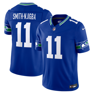 Seattle Seahawks Jaxon Smith-Njigba Nike Royal Alternate Vapor F.U.S.E. Stitched Limited Jersey