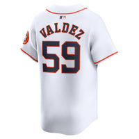 Houston Astros Framber Valdez Nike White Home Limited Player Jersey