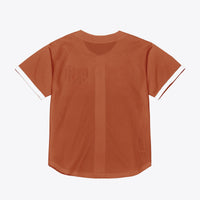 Texas Longhorns Mitchell & Ness Mesh Button-Up Batting Practice Baseball Jersey - Texas Orange