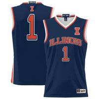 #1 Illinois Fighting Illini GameDay Greats Lightweight Basketball Jersey - Navy