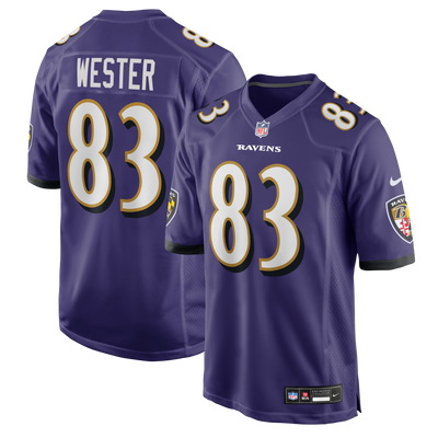 Baltimore Ravens LaJohntay Wester Nike Purple Team Game Jersey