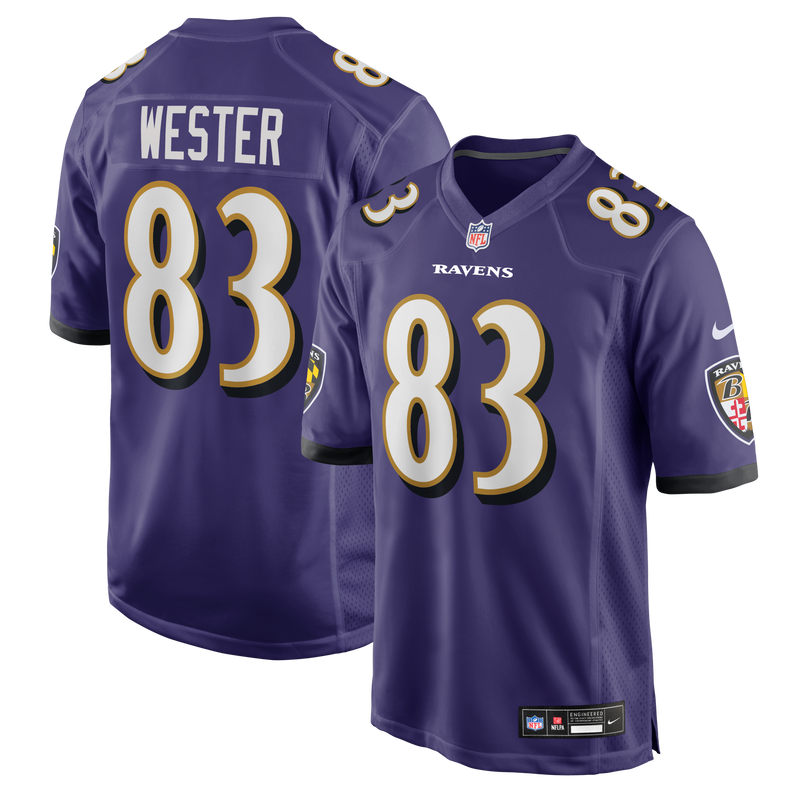 Baltimore Ravens LaJohntay Wester Nike Purple Team Game Jersey