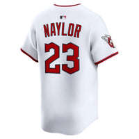 Cleveland Guardians Bo Naylor Nike White Home Limited Player Jersey