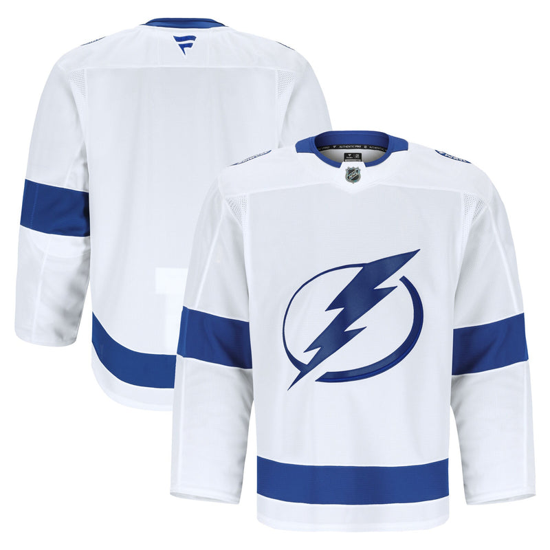 Tampa Bay Lightning Fanatics White Away Authentic Pro Jersey
